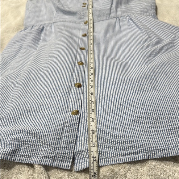 J. Crew Blue and White Buttoned Sundress - Picture 6 of 8